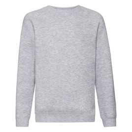 Szara bluza dziecięca Raglan Sweat Fruit of the Loom 