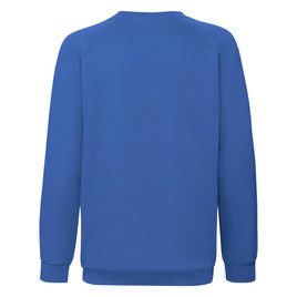 Niebieska bluza dziecięca Raglan Sweat Fruit of the Loom 