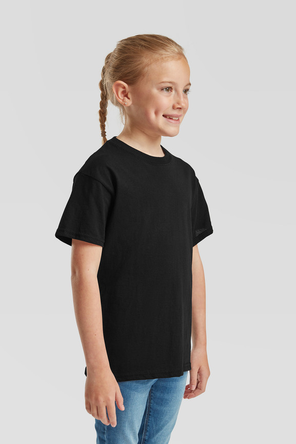 Czarna koszulka dziecięca Oryginal Fruit of the Loom