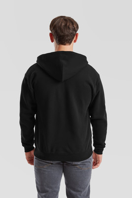 Czarna bluza męska z kapturem Premium Fruit of the Loom