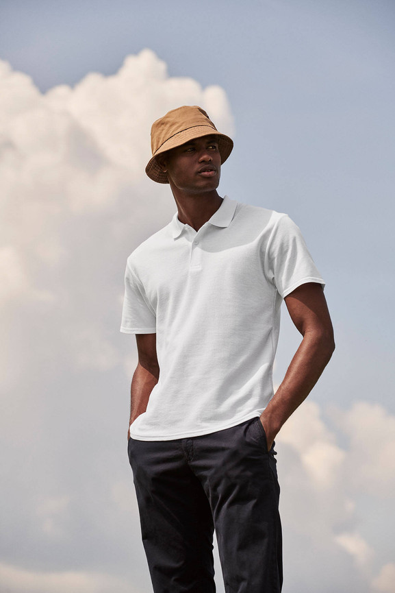 Biała koszulka męska polo Original Polo Friut of the Loom