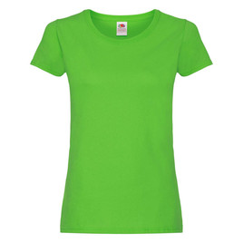 Zielony koszulka damska Lady fit Oryginal Fruit of the Loom