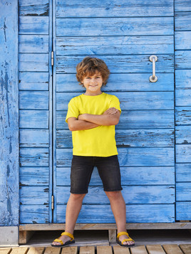 Żółta koszulka dziecięca Oryginal Fruit of the Loom 