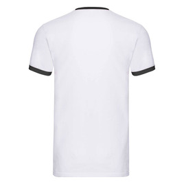 Biała koszulka męska Ringer Fruit of the Loom