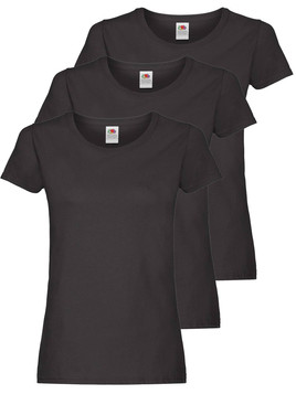 Pakiet 3 koszulek damskich Lady fit Oryginal Fruit of the Loom