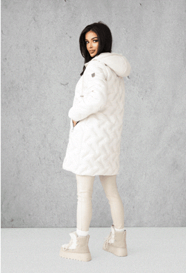 Beżowa lekka kurtka puch syntetyczny Dankoff