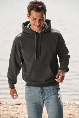 Grafitowa bluza męska Hooded Sweat Fruit of the Loom