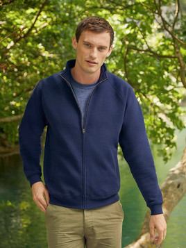 Granatowa bluza męska rozpinana Sweat Jacket Fruit of the Loom 