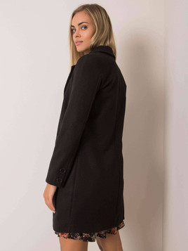 Czarny klasyczny płaszcz Yups