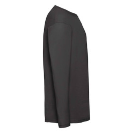 Czarna koszulka męska Valueweight z długim rękawem Fruit of the Loom