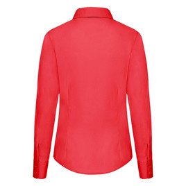 Czerwona koszula damska z popeliny klasyczna Fruit Of The Loom 