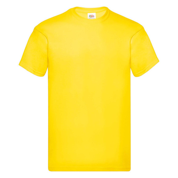 Żółta koszulka męska Original Fruit of the Loom