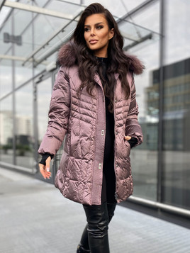 Kurtka Puchowa z Jenotem Wrzosowa