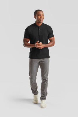 Czarna koszulka męska Iconic Polo Friut of the Loom