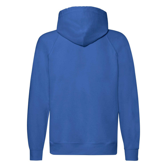 Niebieska bluza męska z kapturem Lightweight Zip Thru Hooded Sweat Fruit of the Loom