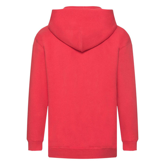Czerwona bluza dziecięca z kapturem Zip Through Hooded Sweat Fruit of the Loom