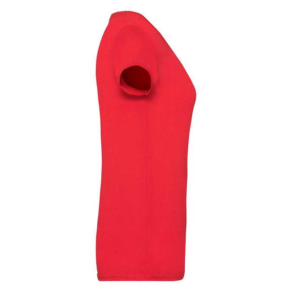 Czerwona koszulka damska v-neck Valueweight Fruit of the Loom