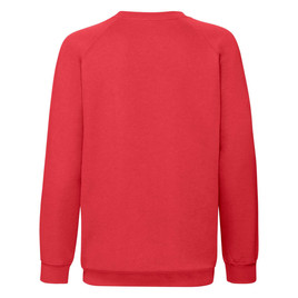 Czerwona bluza dziecięca Raglan Sweat Fruit of the Loom