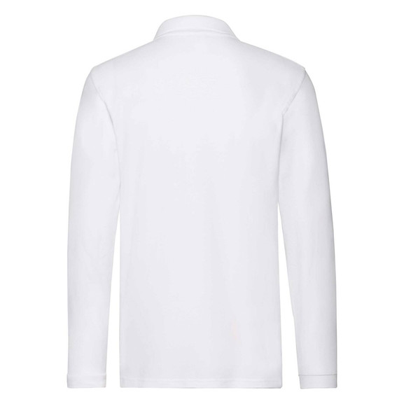 Biała koszulka męska Premium Polo Friut of the Loom