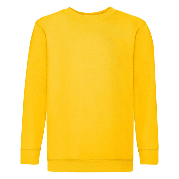 Żółta bluza dziecięca Set-In Sweat Fruit of the Loom