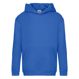 Niebieska bluza dziecięca Hooded Sweat Fruit of the Loom
