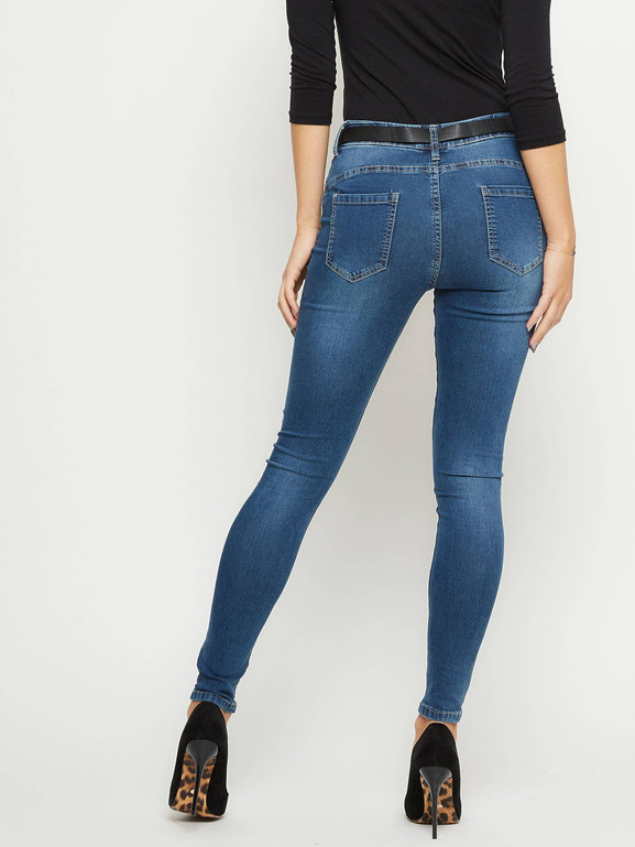 Jegginsy klasyczne niebieskie