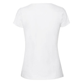 Biała koszulka damska Iconic 195 Ringspun Premium Fruit of the Loom