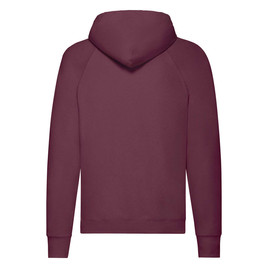 Burgundowa bluza męska z kapturem Lightweight Hooded Sweat Fruit of the Loom 