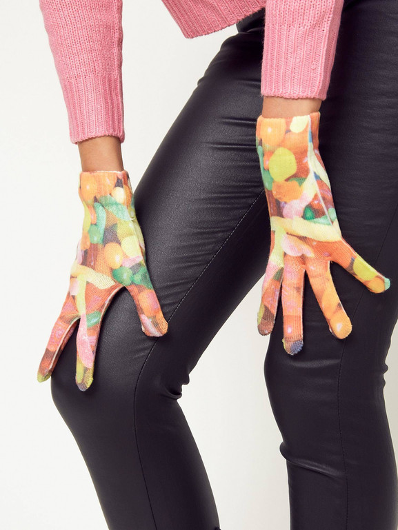 Rękawiczki dotykowe cukierki pomarańczowe