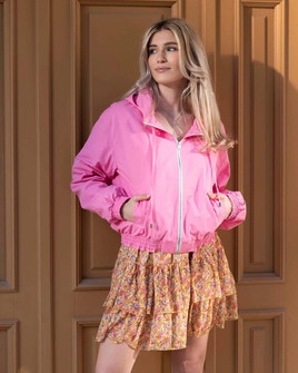 Żółta spódnica mini w drobne kwiatki LeMonada