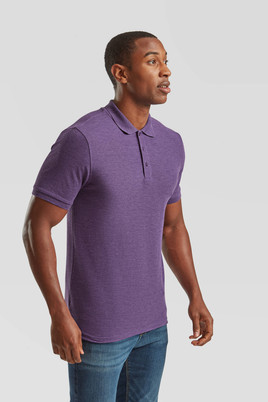 Fioletowa koszulka męska Iconic Polo Friut of the Loom