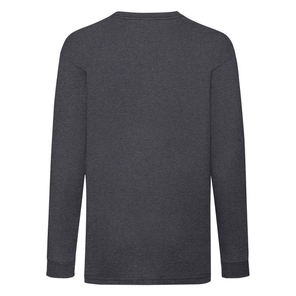 Antracytowa koszulka dziecięca Valueweight Fruit of the Loom