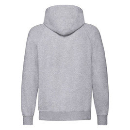 Szara bluza męska z kapturem Lightweight Zip Thru Hooded Sweat Fruit of the Loom
