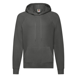 Grafitowa bluza męska z kapturem Lightweight Hooded Sweat Fruit of the Loom 