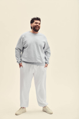 Jasno-szara bluza męska Set-in Sweat Fruit of the Loom