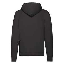 Czarna bluza męska z kapturem Lightweight Hooded Sweat Fruit of the Loom 