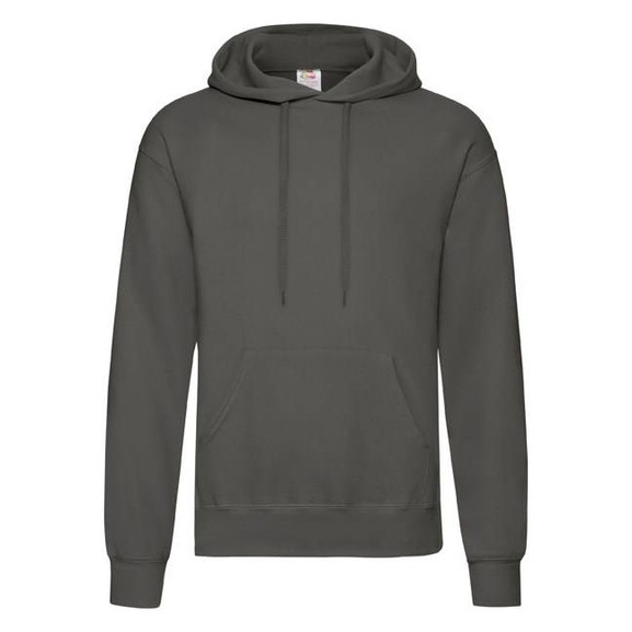 Grafitowa bluza męska Hooded Sweat Fruit of the Loom