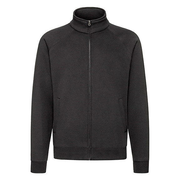 Czarna bluza męska rozpinana Sweat Jacket Fruit of the Loom