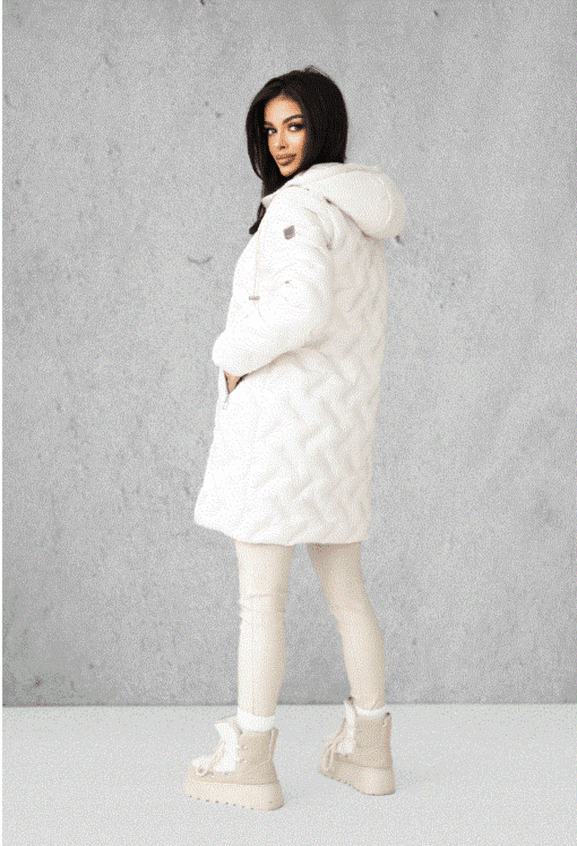 Beżowa lekka kurtka puch syntetyczny Dankoff