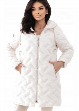 Beżowa lekka kurtka puch syntetyczny Dankoff