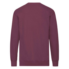 Burgundowa bluza męska Lightweight Set-in-Sweat Sweat Fruit of the Loom