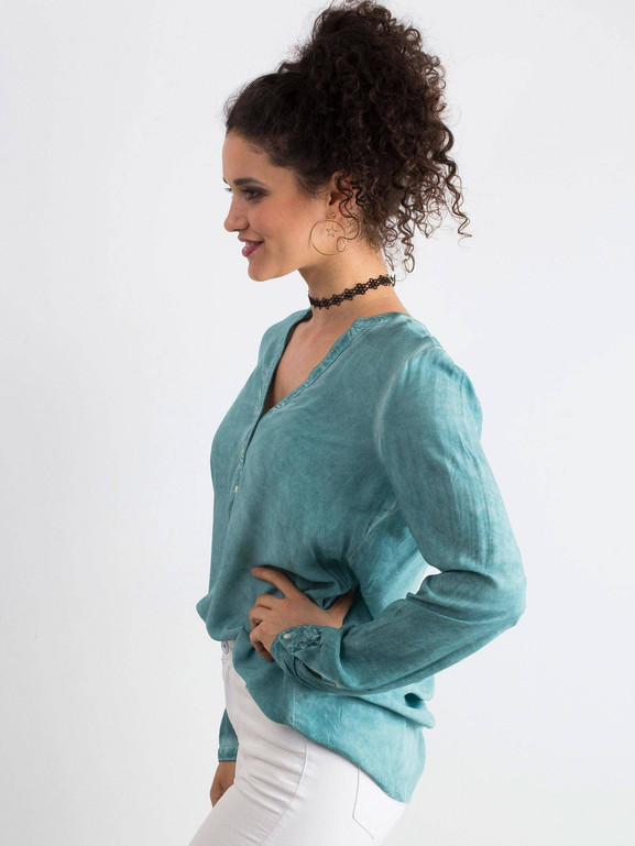 Koszula dekatyzowana zielona