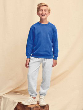 Niebieska bluza dziecięca Set-In Sweat Fruit of the Loom 