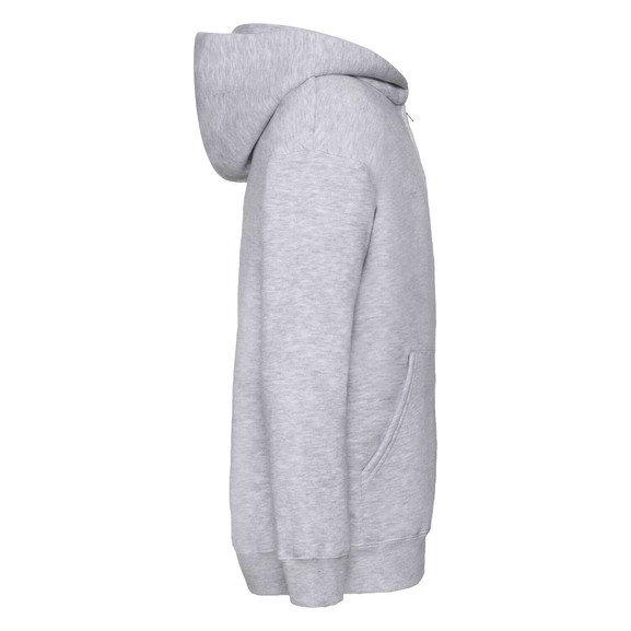Szara bluza dziecięca z kapturem Zip Through Hooded Sweat Fruit of the Loom