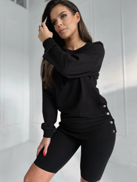 Czarna bluza z napami Och Bella