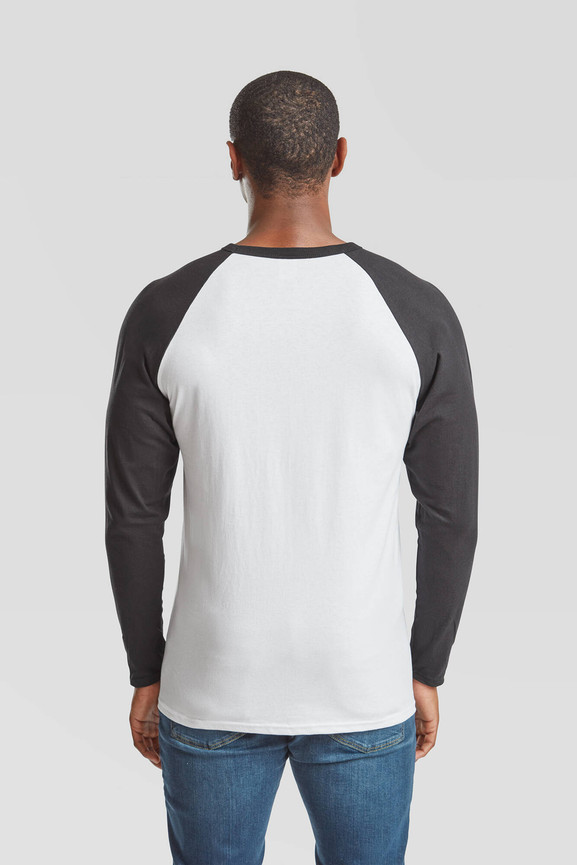 Biała koszulka męska Baseball Fruit of the Loom