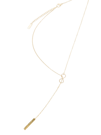 Naszyjnik z dwiema zawieszkami w kolorze złota