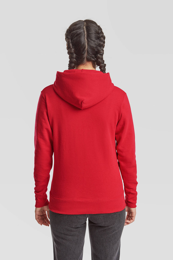 Czerwona bluza z kapturem Hooded Sweat Fruit of the Loom