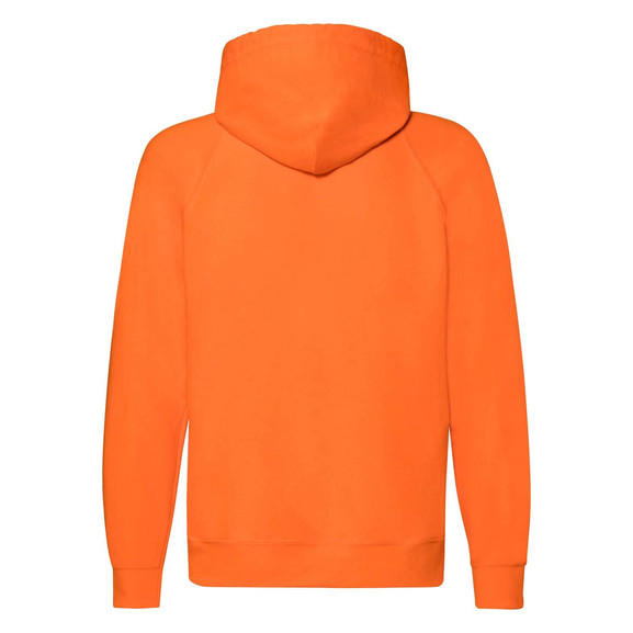 Pomarańczowa bluza męska z kapturem Lightweight Zip Thru Hooded Sweat Fruit of the Loom