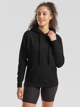 Czarna bluza z kapturem Hooded Sweat Fruit of the Loom 